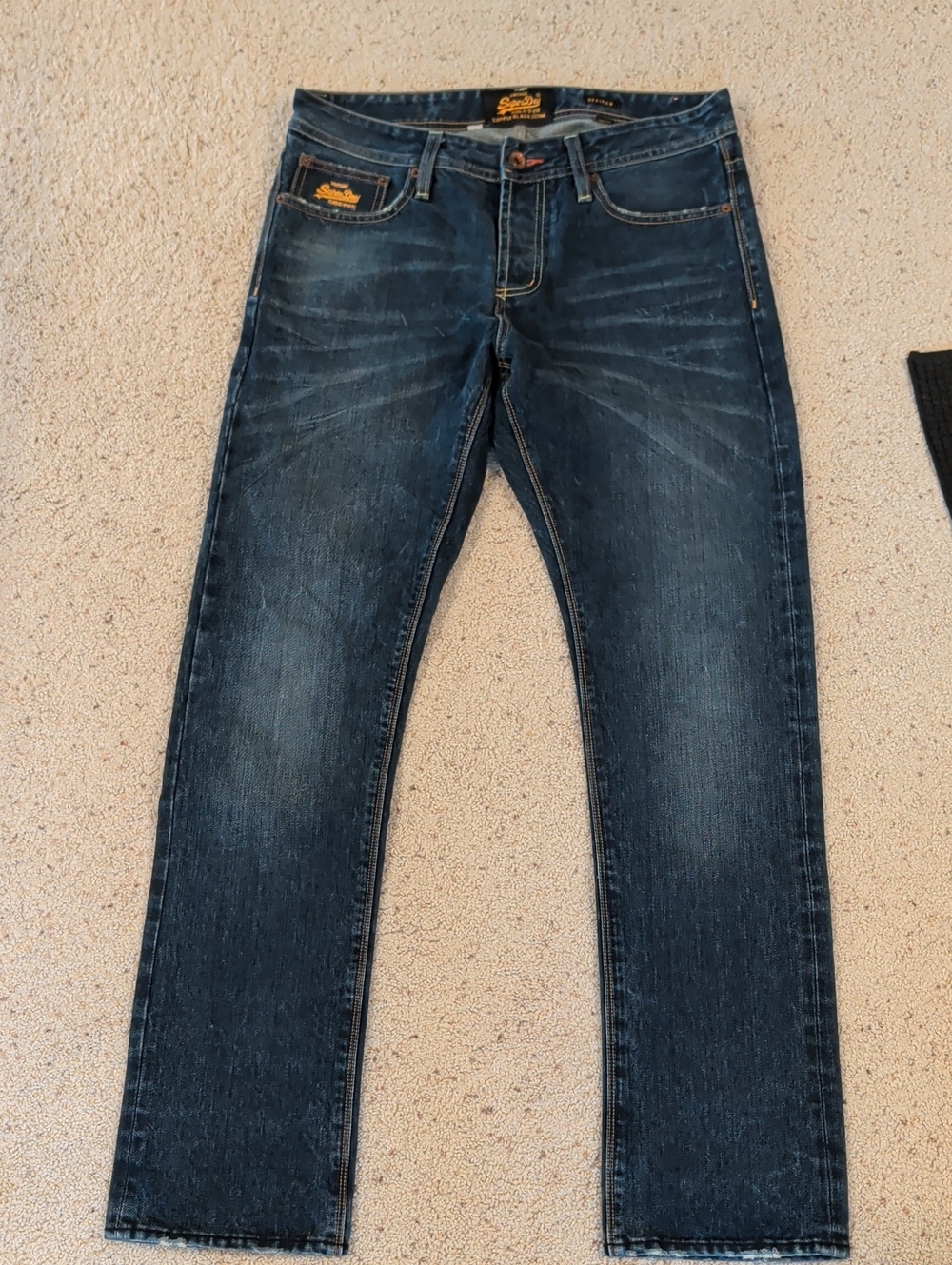 Superdry Men's Indigo Slim Straight Jeans